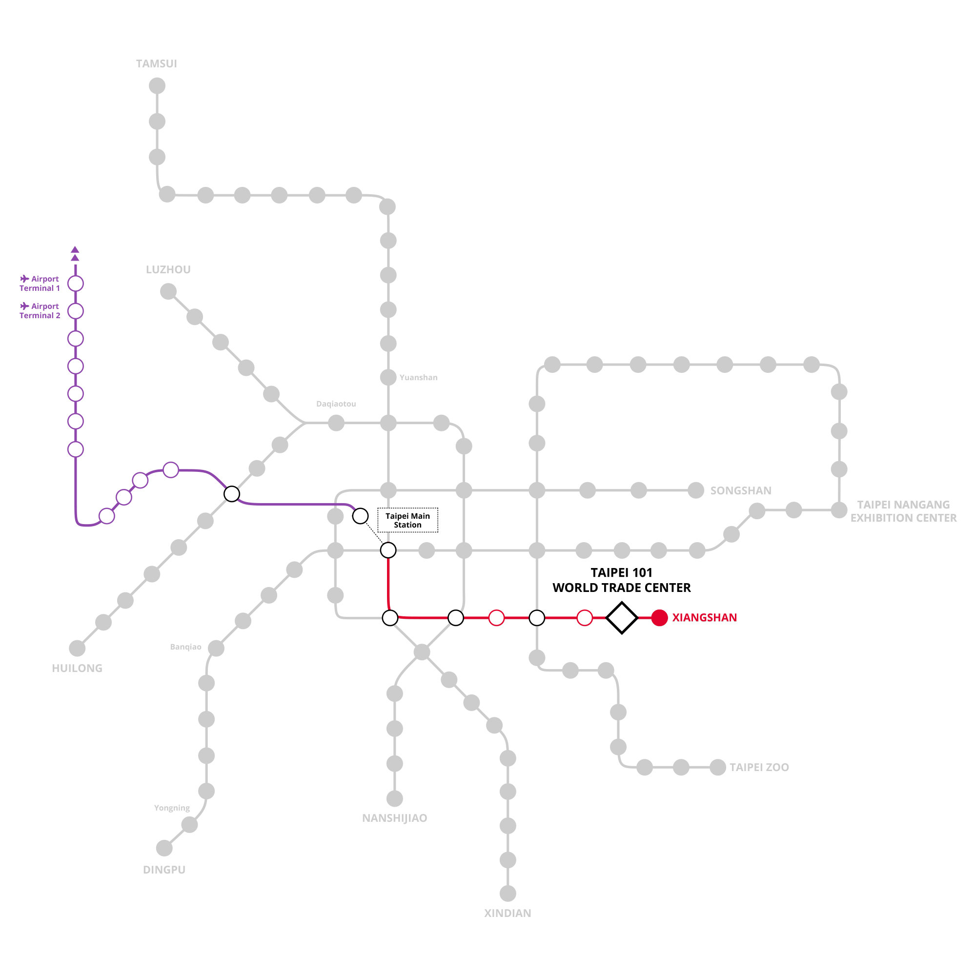 Access Airport to TICC map